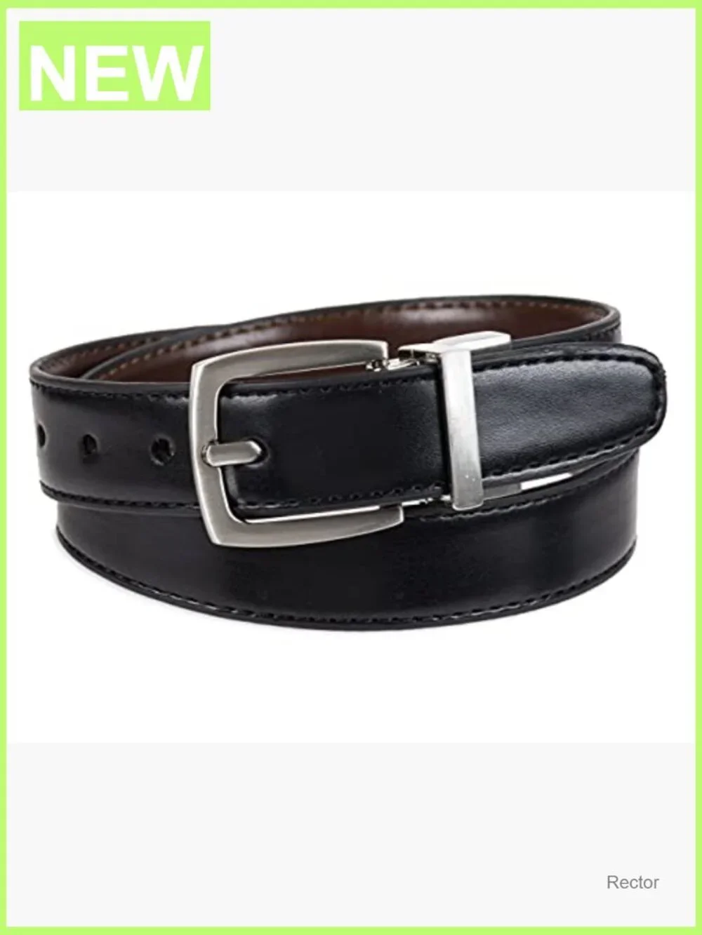 Reversible Dress & Casual Belt for Boys, Bonded Leather, School
